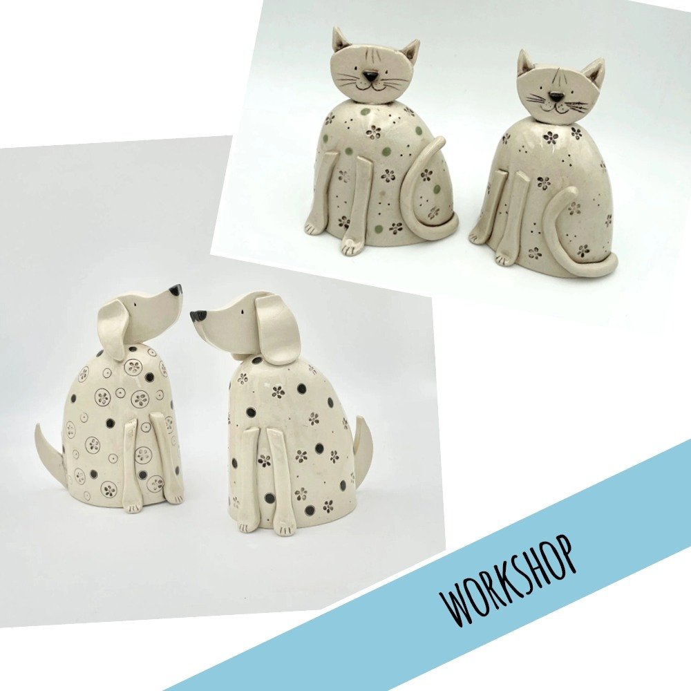 Lucy Ormsby Pottery Workshop make a Cat or Dog