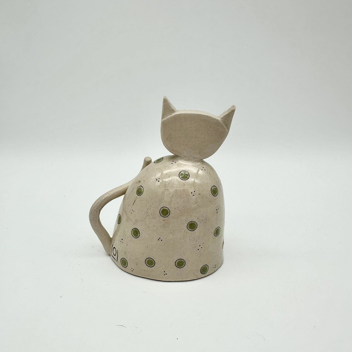 Handmade Ceramic Spotty Cat