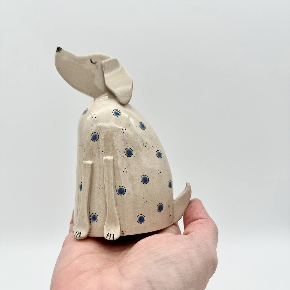 Handmade Ceramic spotty Dog