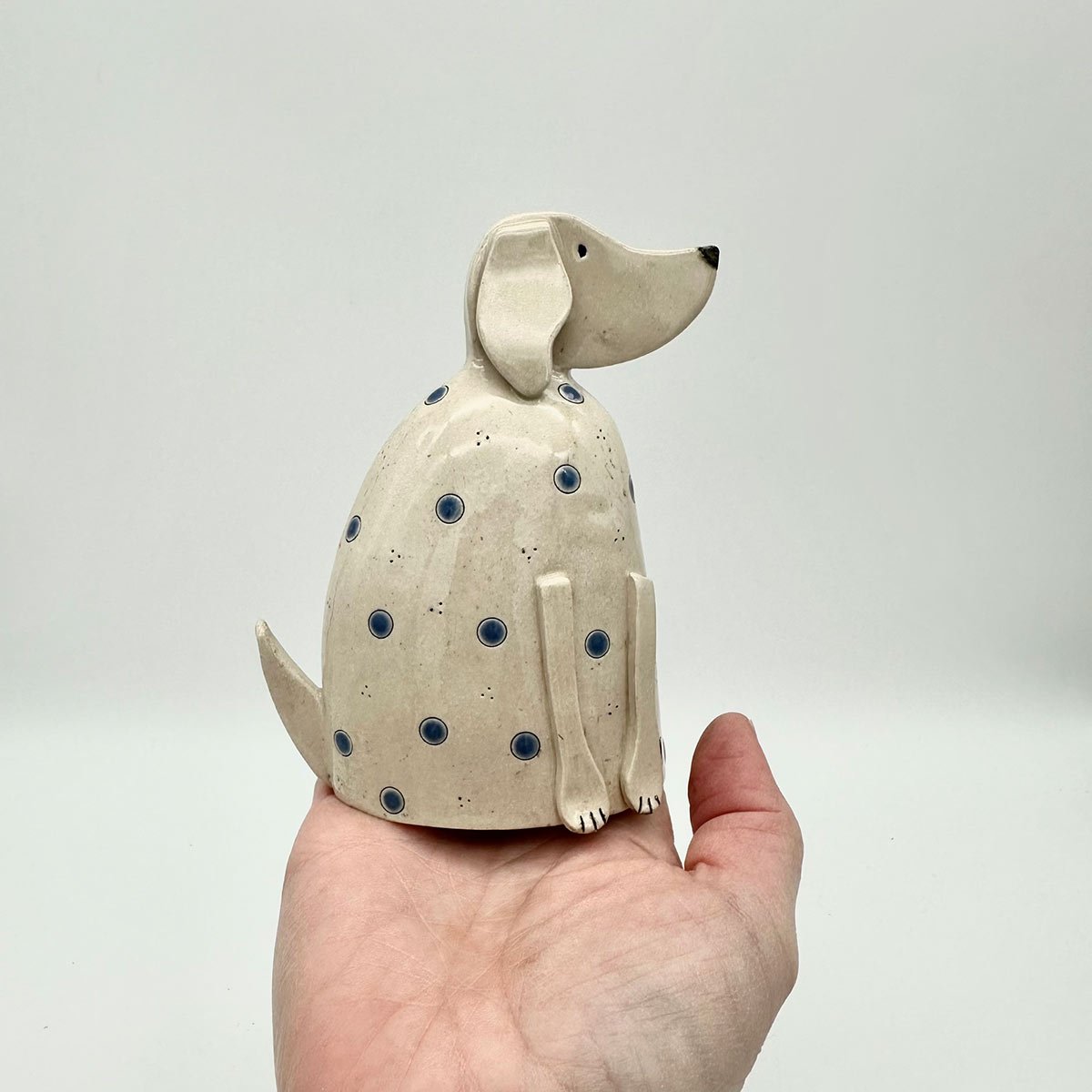 Handmade Ceramic spotty Dog